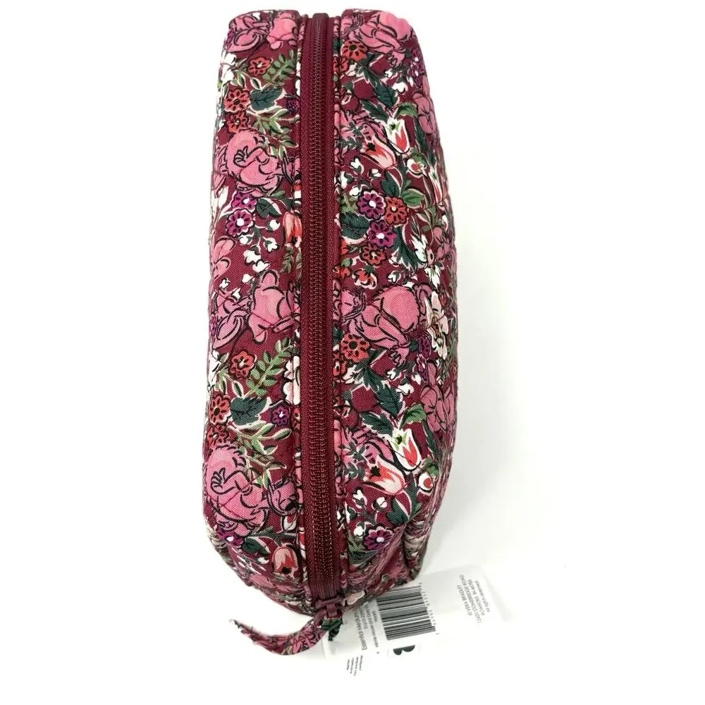 Vera Bradley Minnie Mouse Daisy Duck Makeup Essential Cosmetic Bag Hidden Hearts